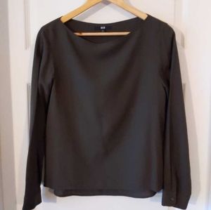 Blouse kaki Uniqlo
